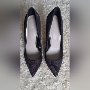 ALDO Women's Black and Red Patterned STILETTO Heels